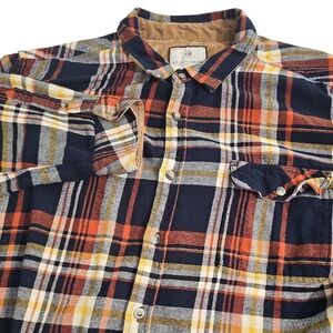 Legendary Whitetails 2XL Flannel Multi Plaid Corduroy Trim